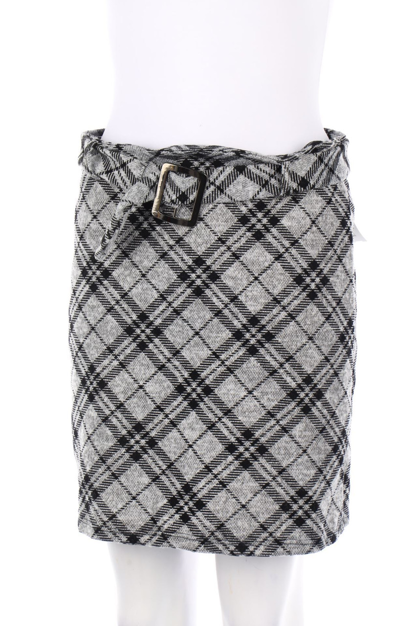 Ohne Label - Rock mit Karo-Muster - S