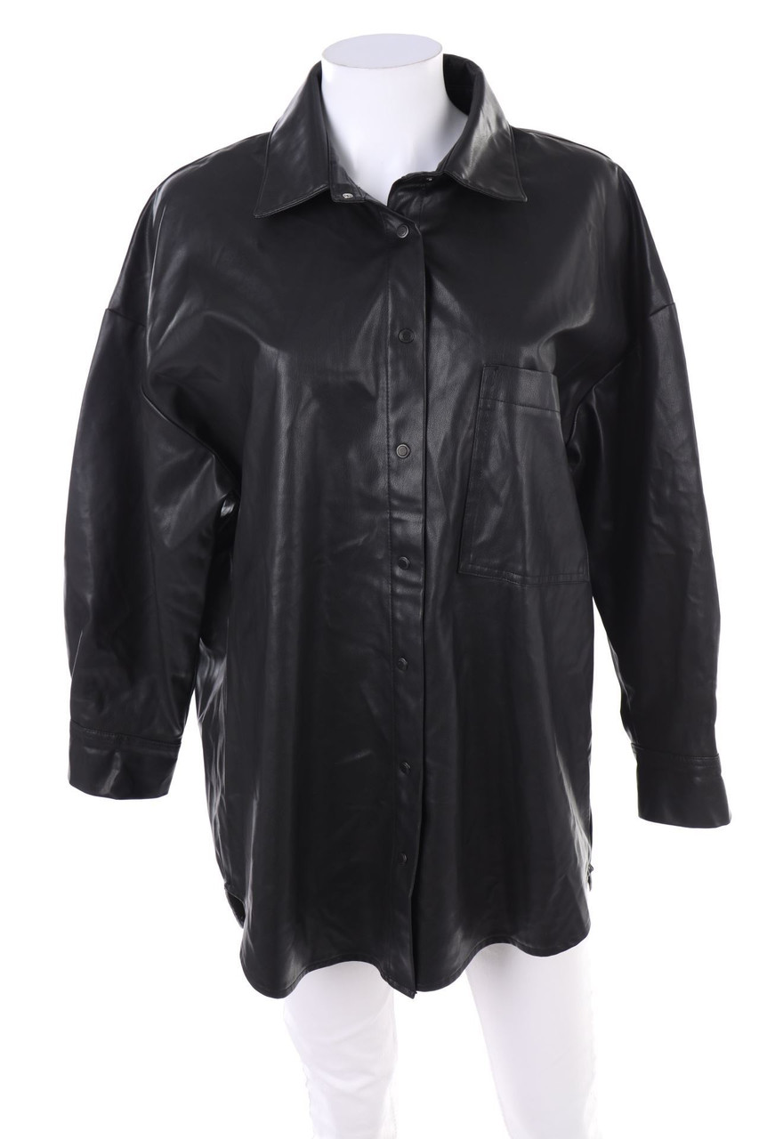 fk.pynappel - Faux Leather-Bluse - M