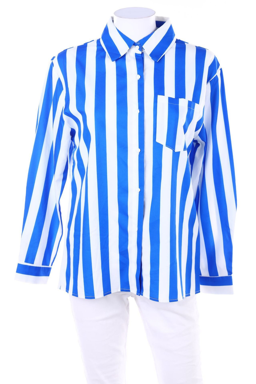 SHEIN - Streifen-Hemd-Bluse - S