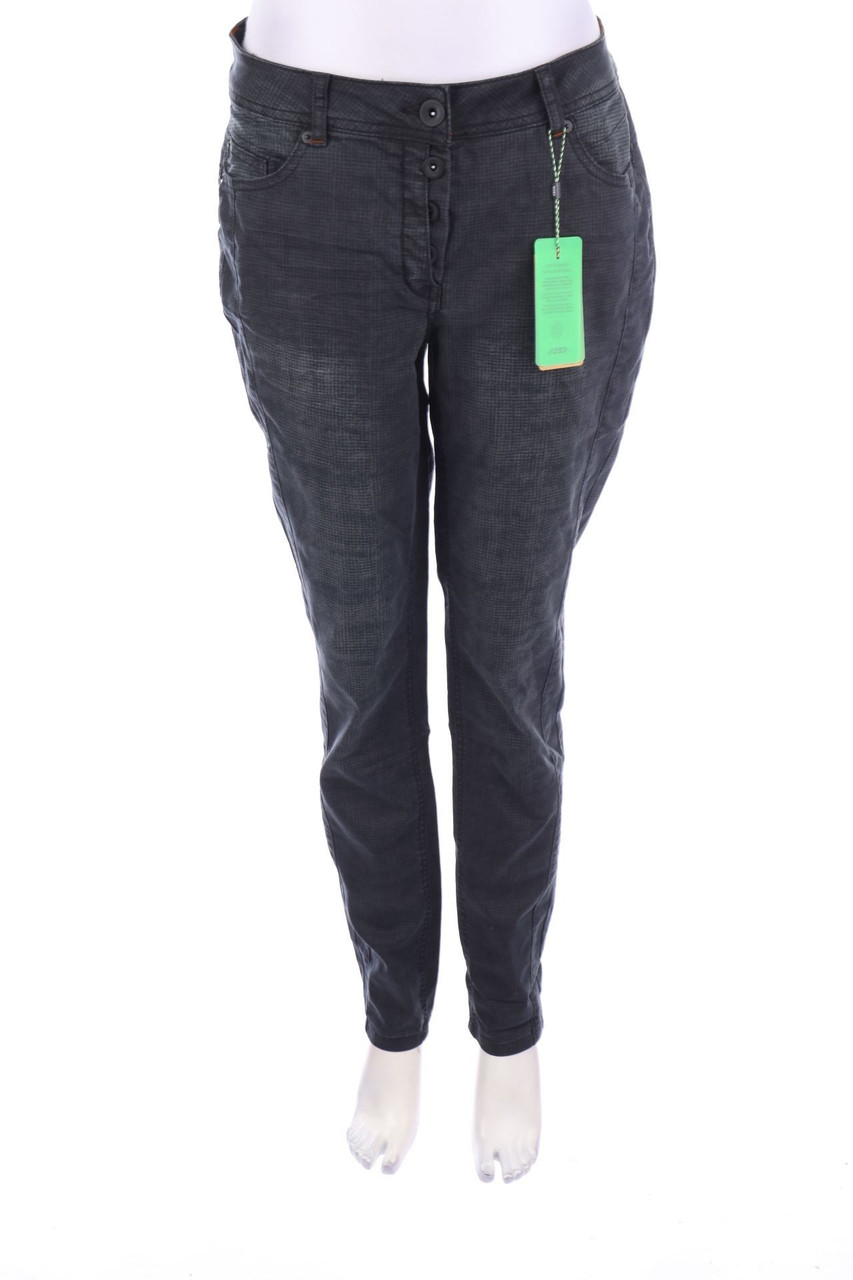 CECIL - Slim Jeans mit Karo-Muster - W29