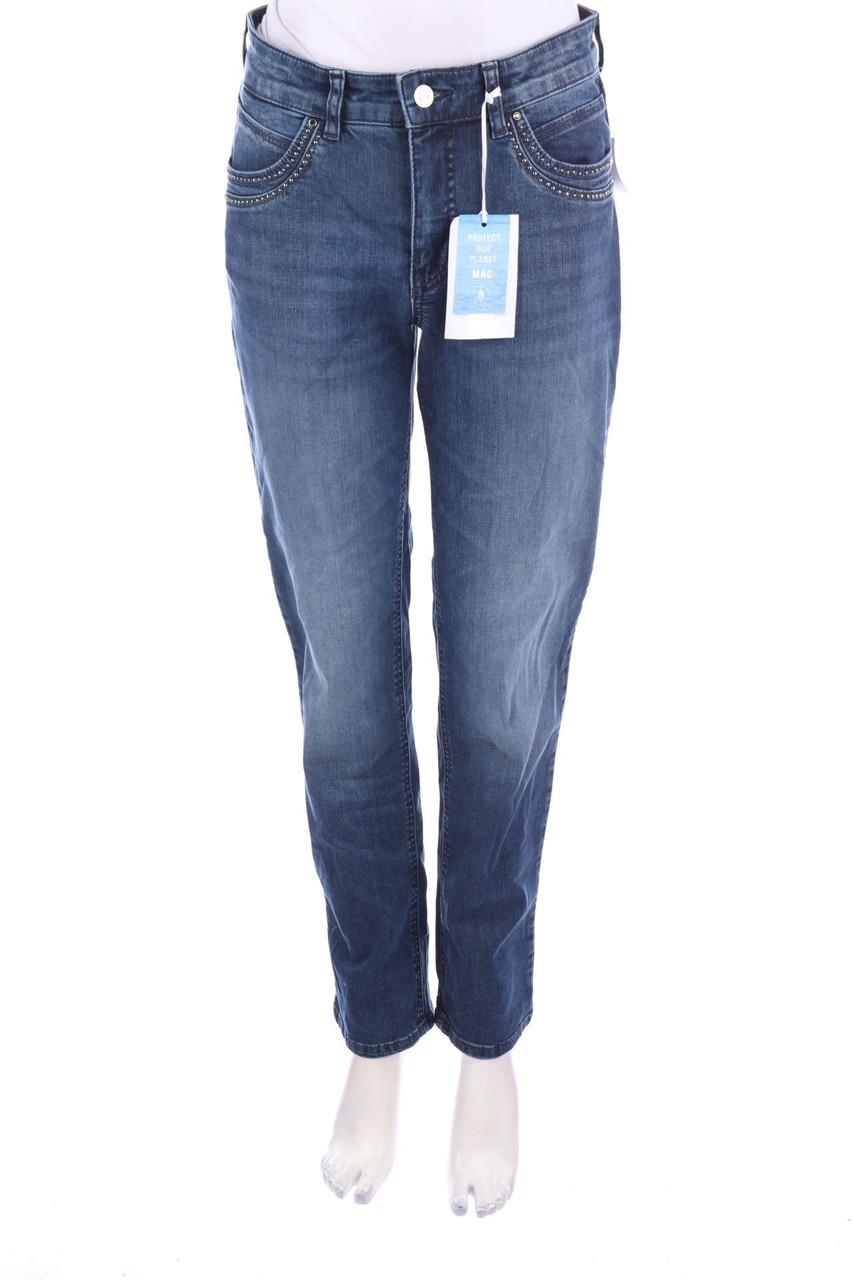 MAC - Used Look Straight Cut Jeans - D 38