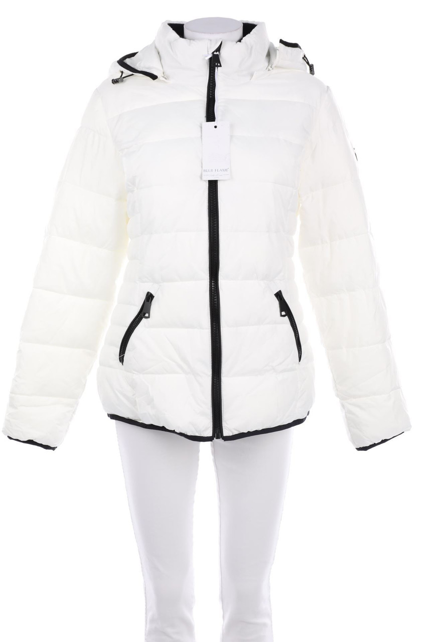 Blue Flame - wattierte Jacke mit Kapuze - D 40