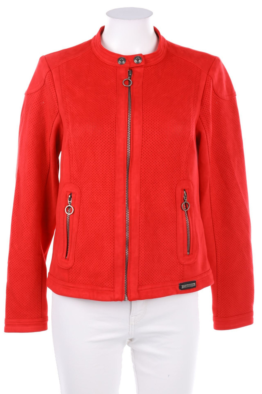 Soquesto - Kunstlederjacke im Biker-Stil - D 36