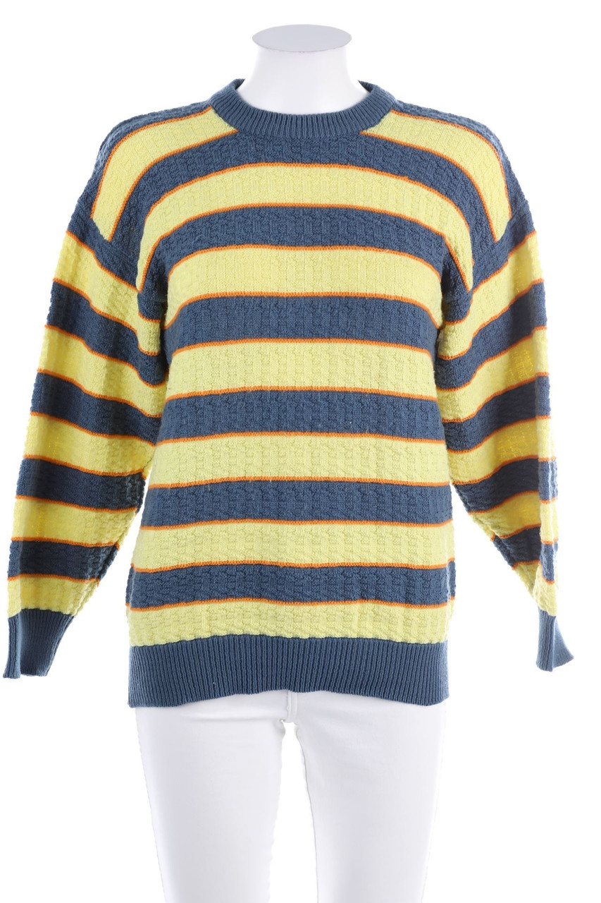 VINTAGE - Strick-Pullover mit Streifen - S