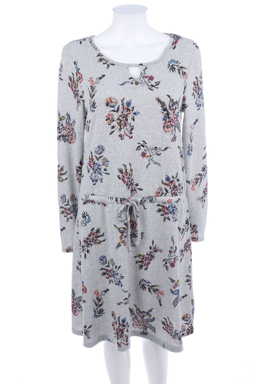 Ohne Label - Kleid mit Blumen-Print - M