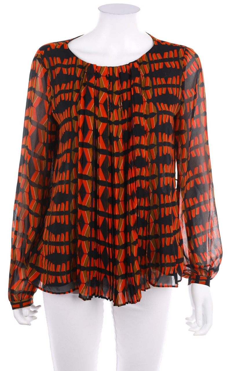 Massimo Dutti - Bluse mit Geo-Print - D 38