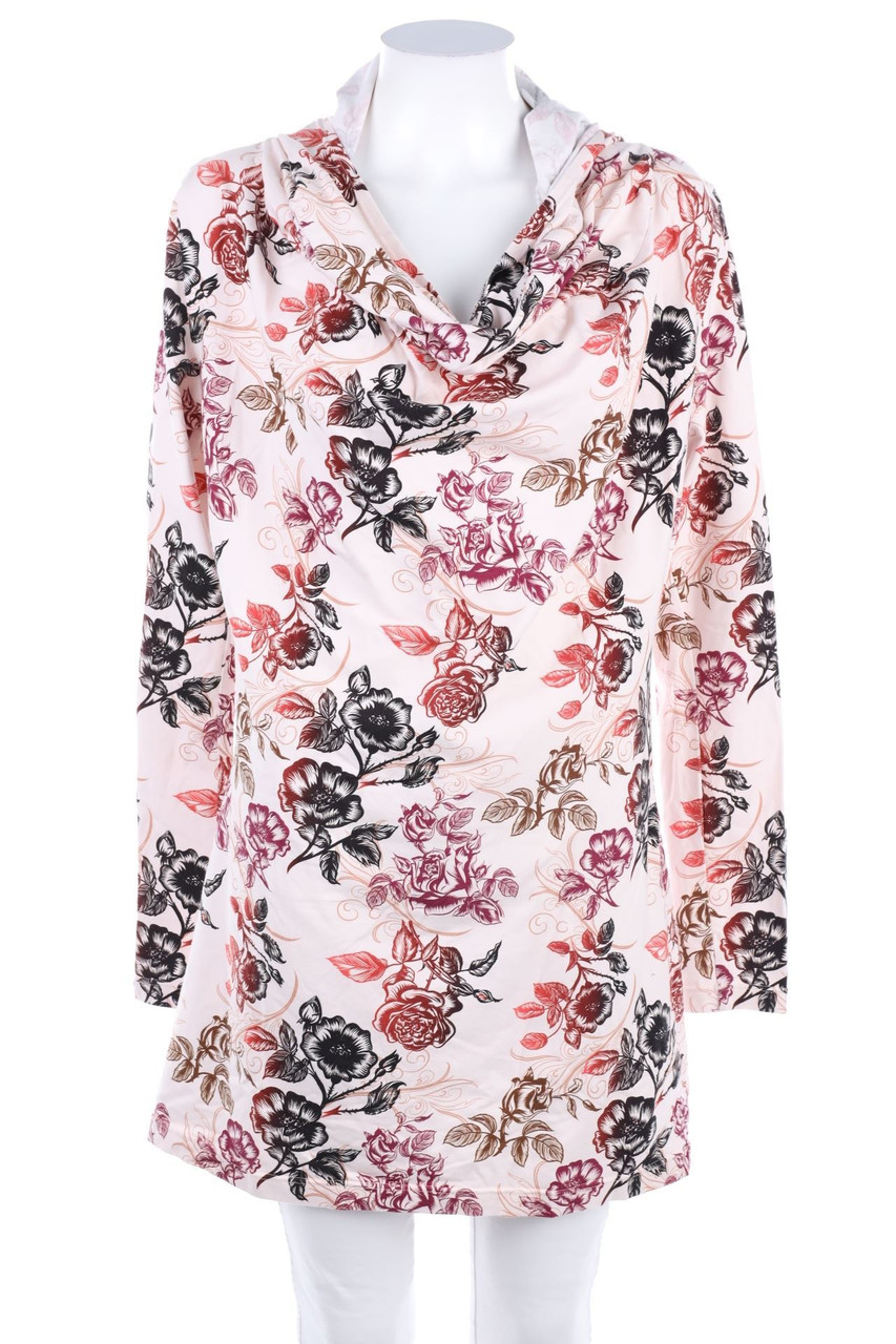 Ohne Label - Longsleeve-Shirt mit Blumen-Print - M