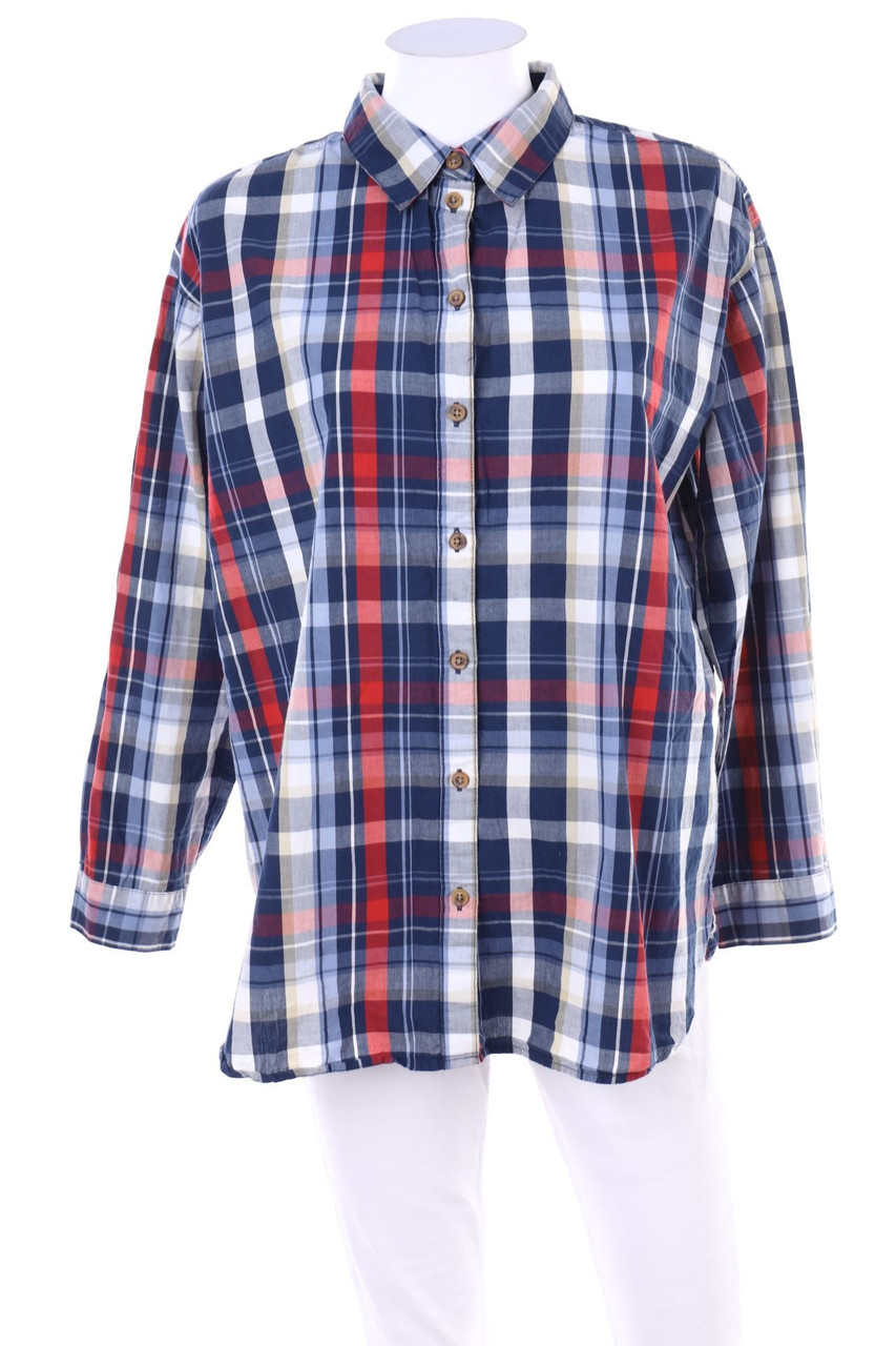 John Baner - Hemd-Bluse mit Karo-Muster - D 40