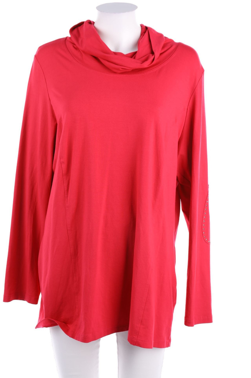 Elena Miró - Longsleeve-Shirt mit Schmuckstein-Applikation - XXXXL