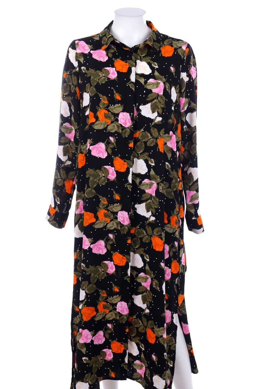 envii - Blusenkleid mit Blumen-Print - S