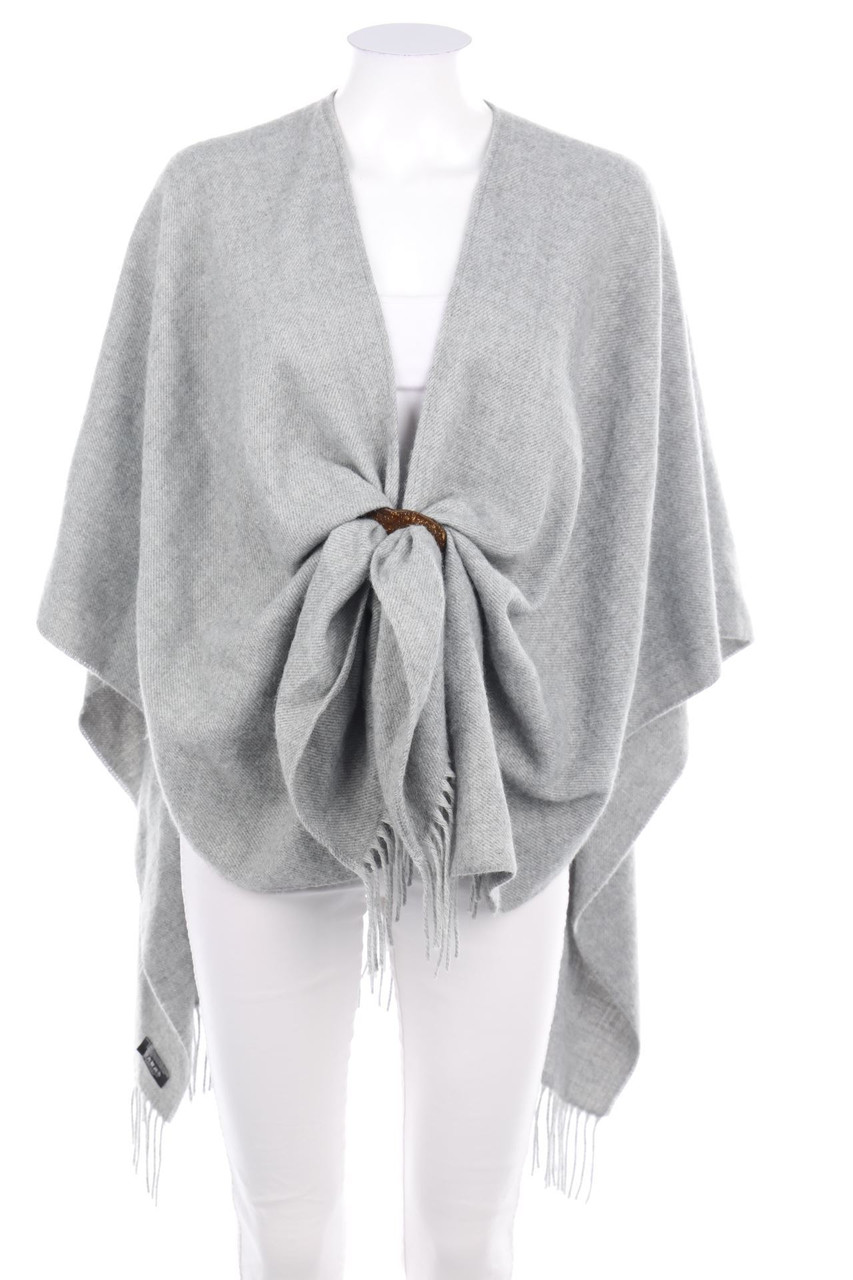 Ohne Label - Poncho mit Fransen - ONE SIZE
