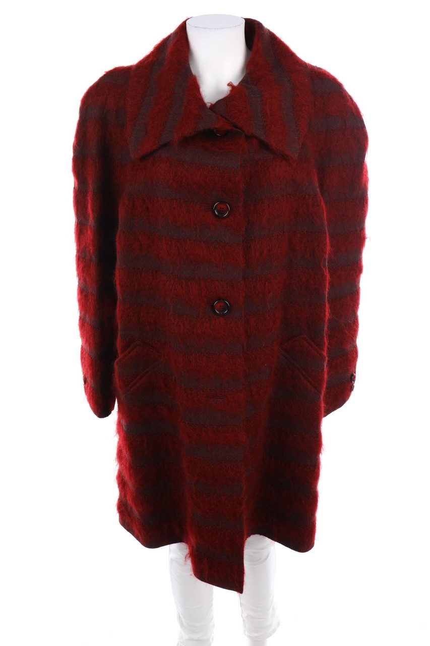 Peter Hahn - Streifen-Blazer aus Schurwoll-Mix mit Mohair - D 48