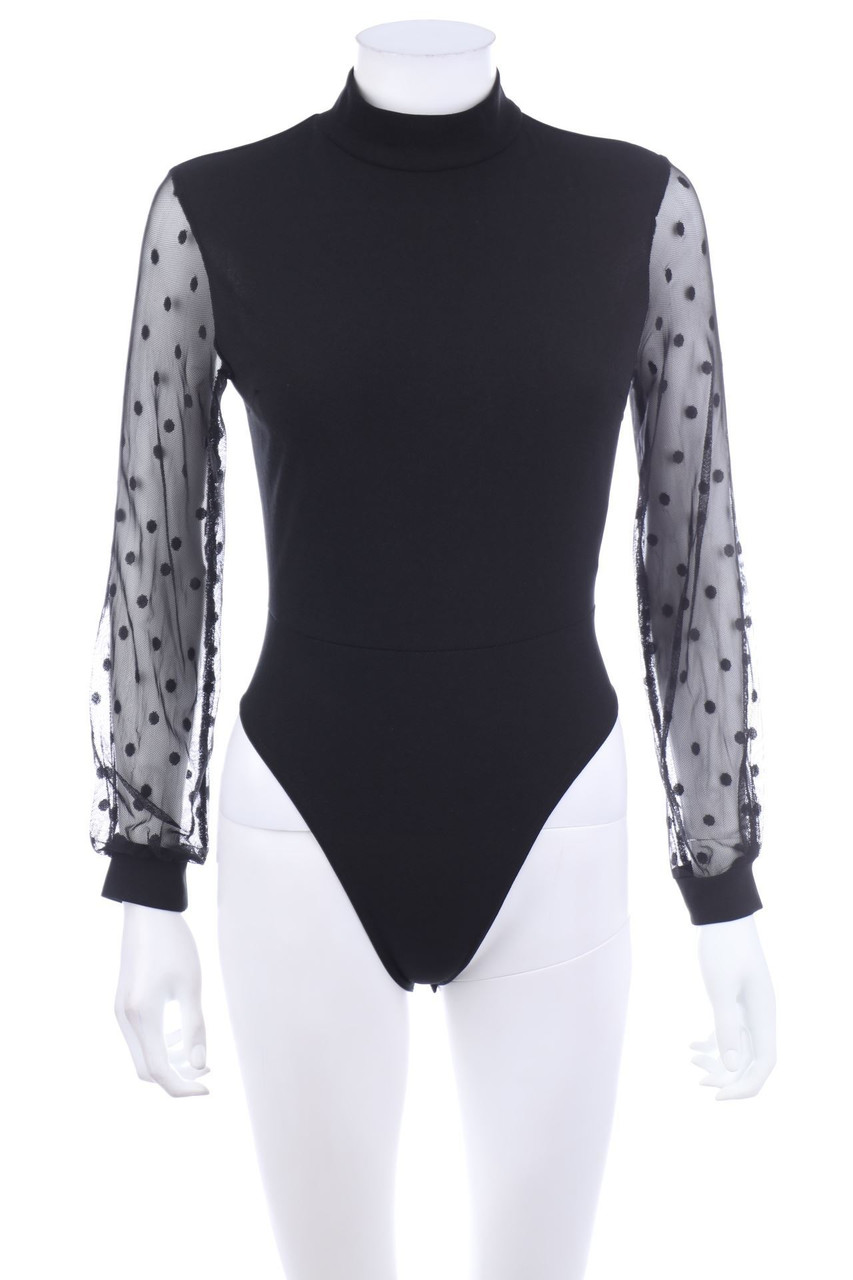 Boohoo - Body mit Mesh-Einsatz - D 34