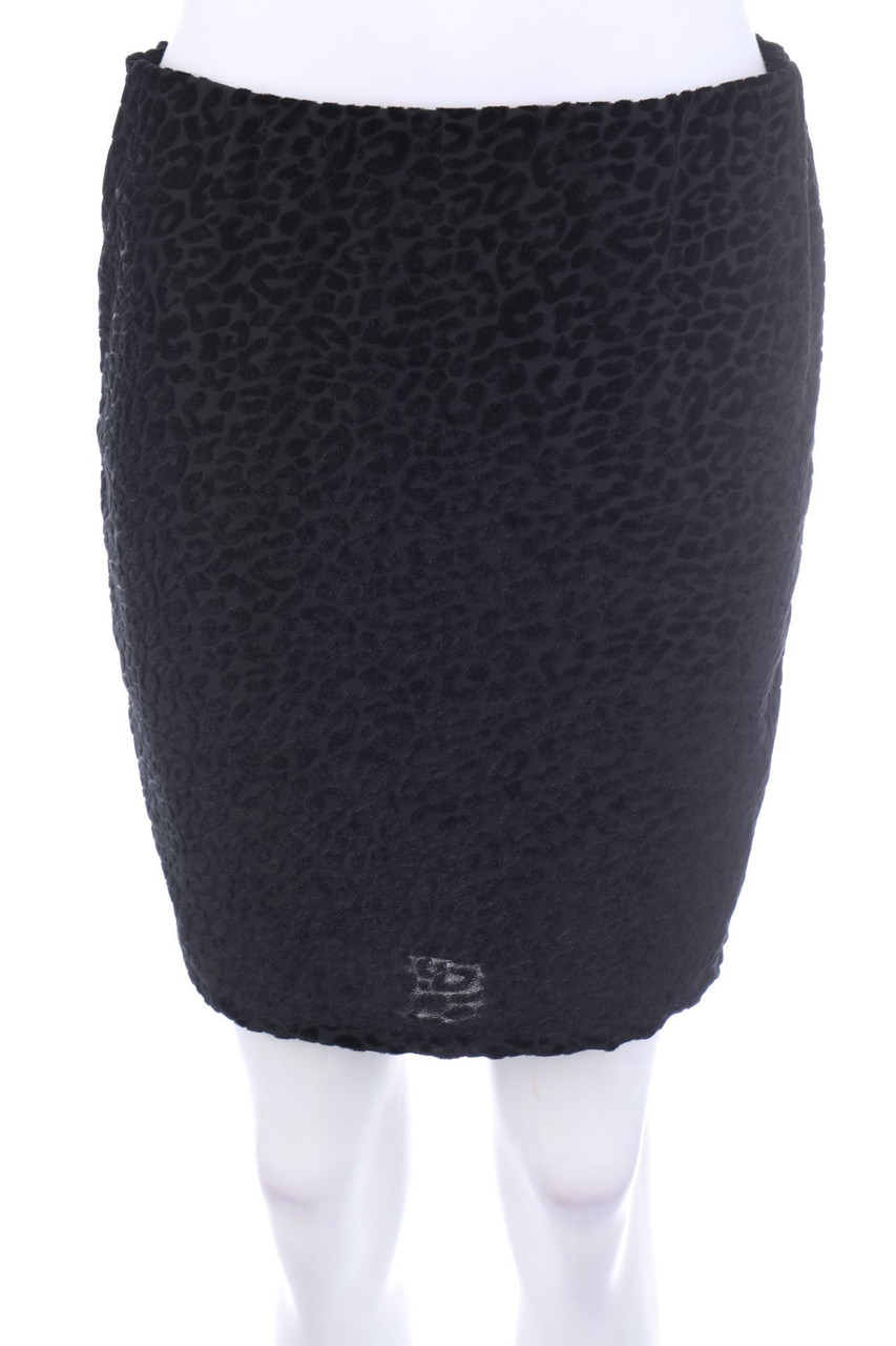 Ohne Label - Minirock mit Leo-Print - D 38