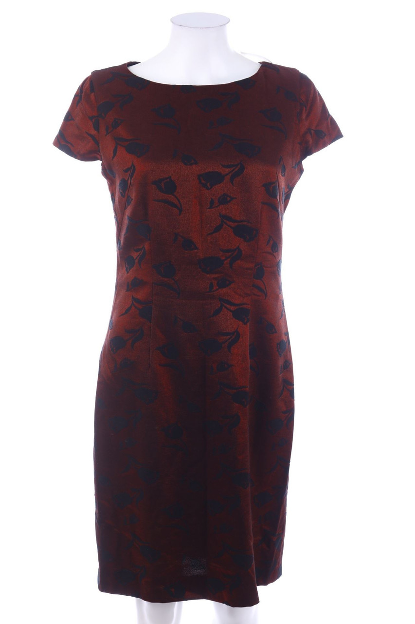 Ohne Label - Cocktailkleid mit Blumen-Print - D 40