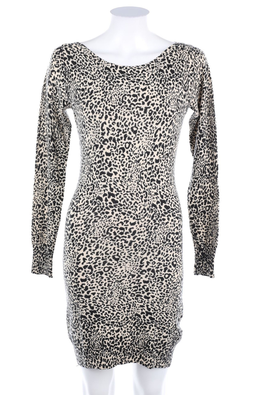 ENZORIA - Strickkleid mit Strass-Steinen - S