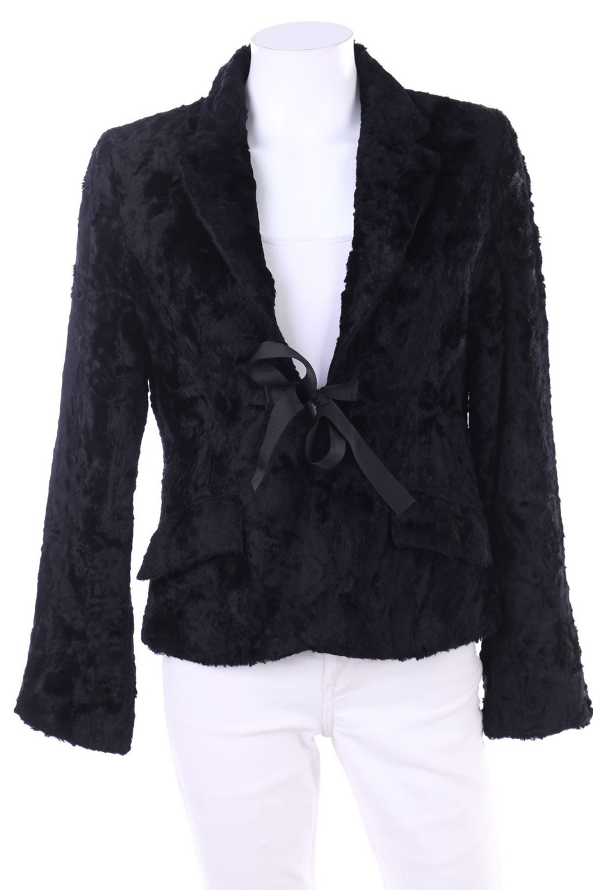 H&M - Blazer mit Fake Fur-Besatz - D 38