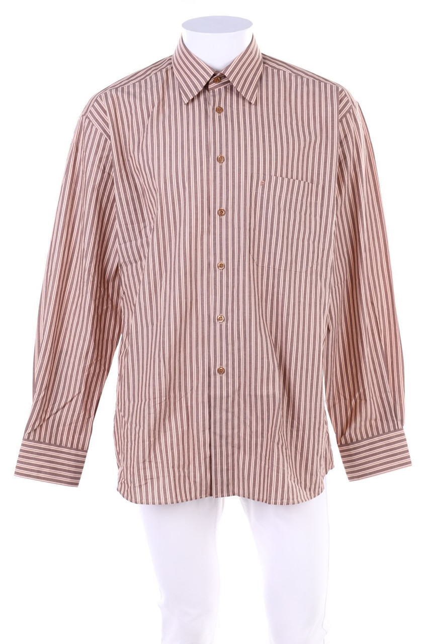 pierre cardin - gestreiftes Button-down-Hemd - 41