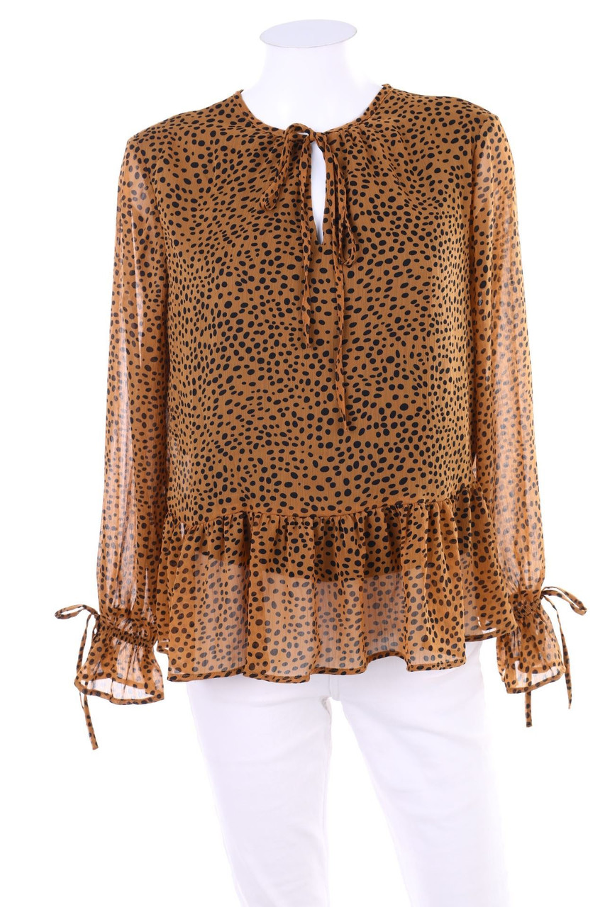 RESERVED - Bluse mit Punkten - D 34