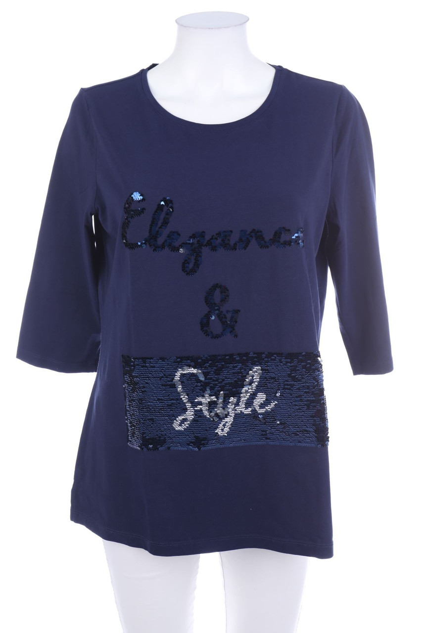 d&co. - 3/4-Arm-Shirt mit Pailletten - D 40