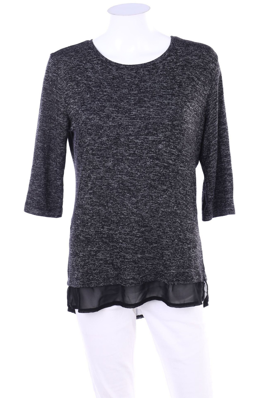 Chicorée - Kurzarm-Shirt mit Chiffon - S