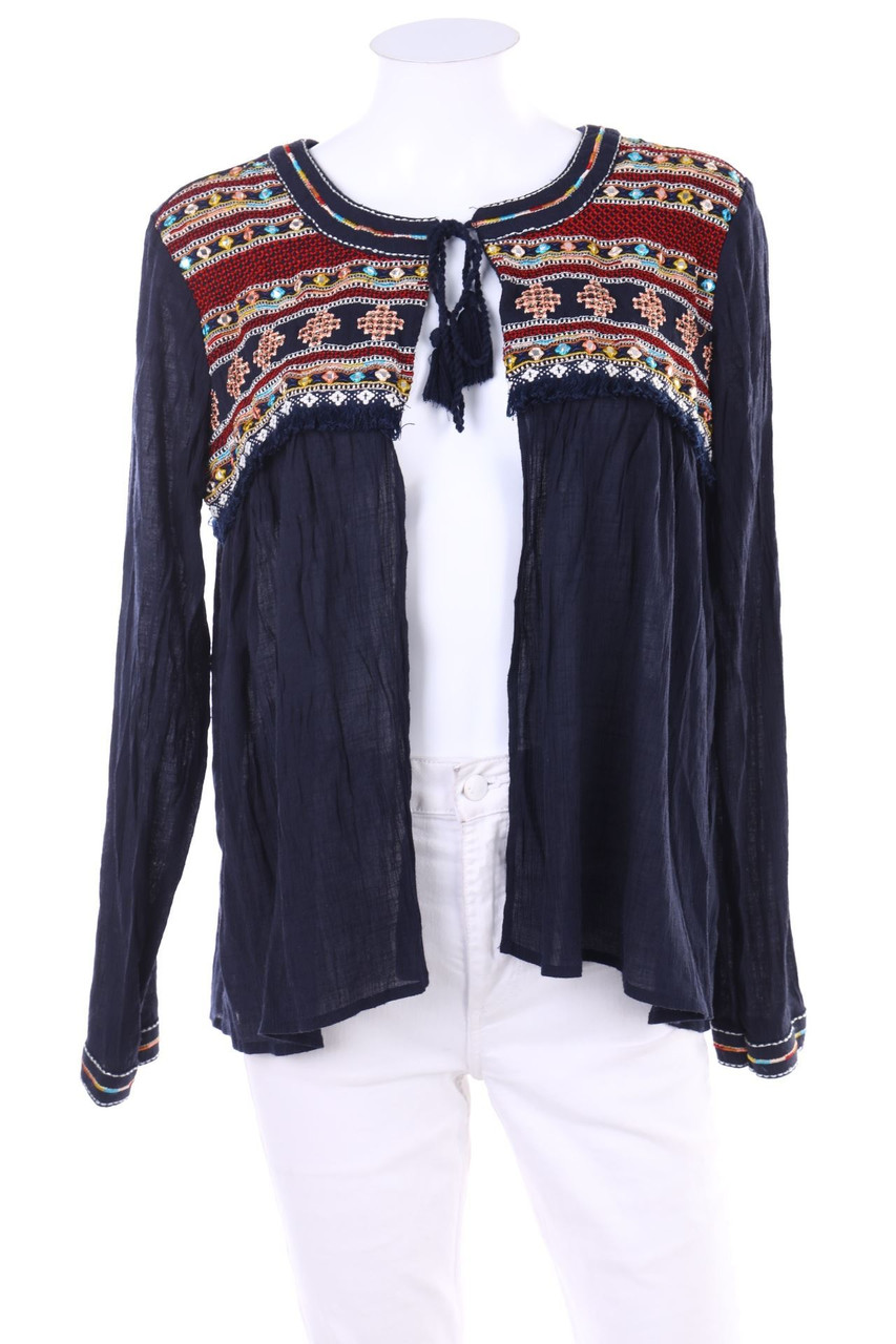 INDIGO COLLECTION - Cardigan im Boho-Stil mit Stickereien - D 38