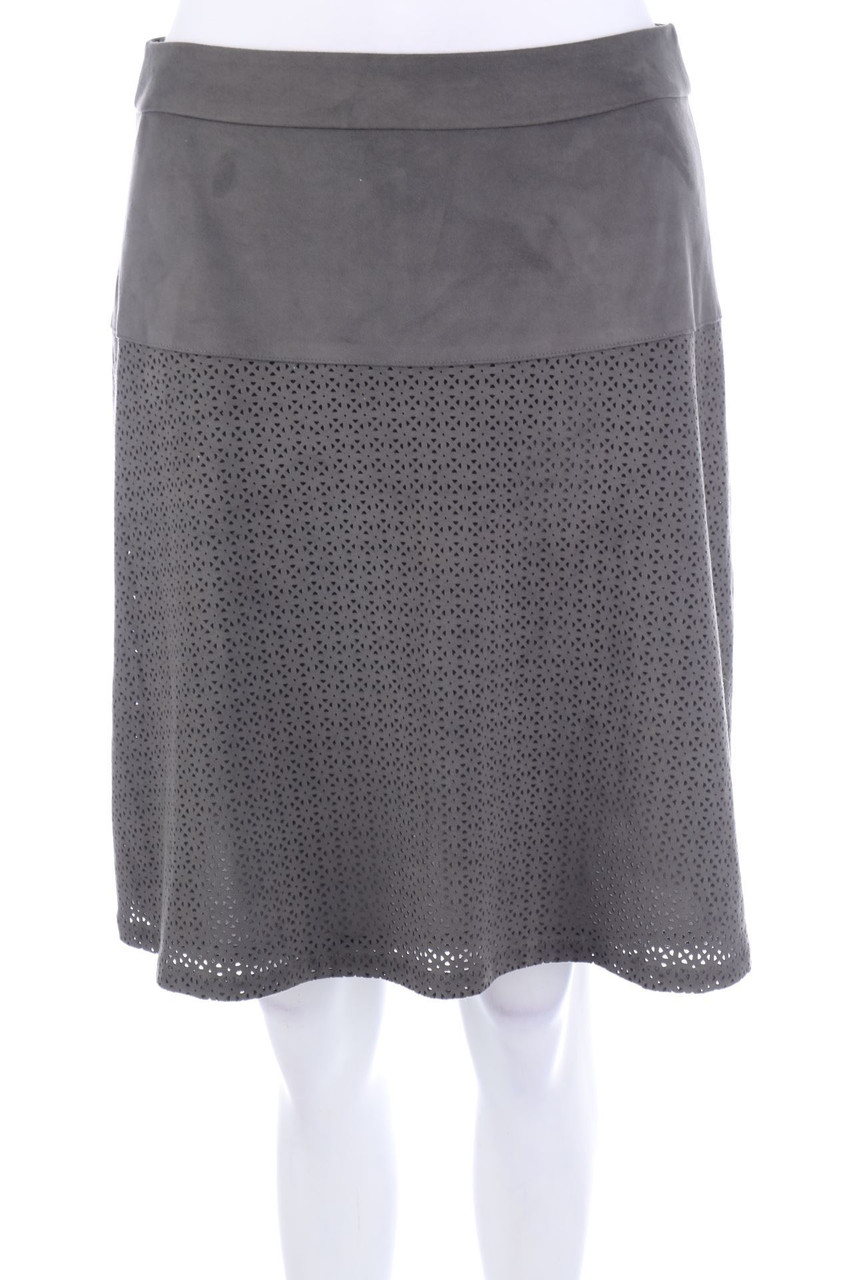 s.Oliver - Faux Leather-Rock mit Cut-outs - D 36