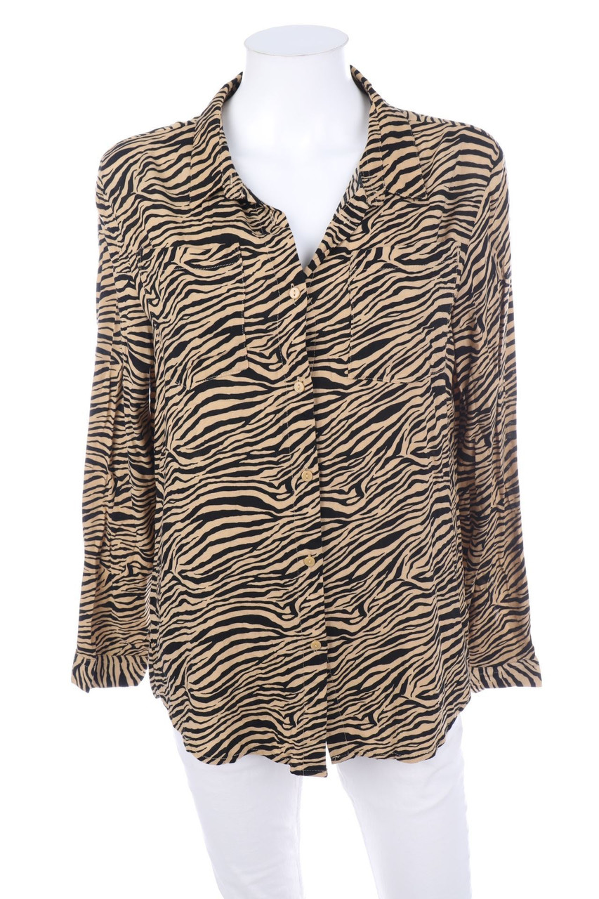 BELOVED - Hemd-Bluse mit Animal-Print - D 42