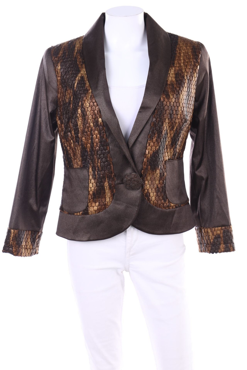 Ohne Label - Blazer mit aufgesetzten Taschen - S