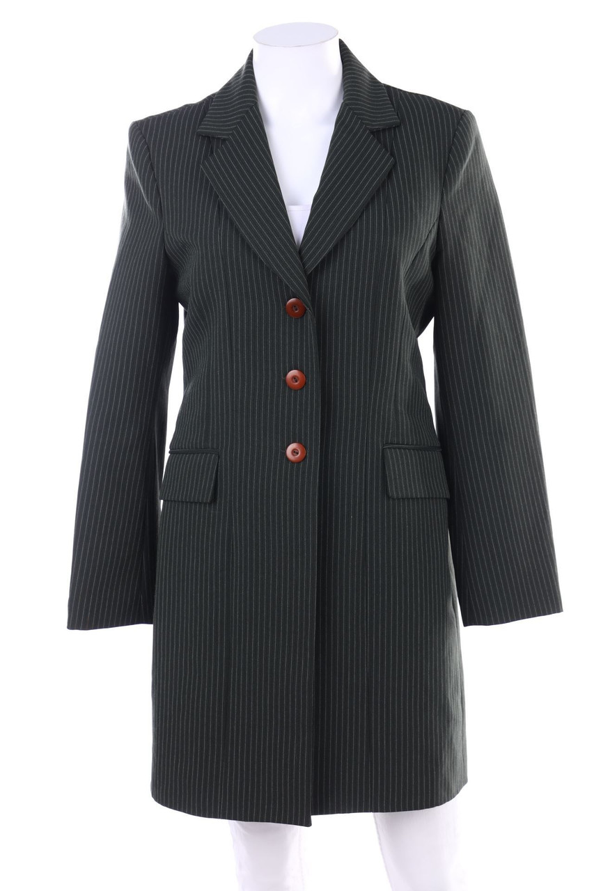 LA CITY - Long-Blazer-Mantel mit Nadelstreifen - D 38