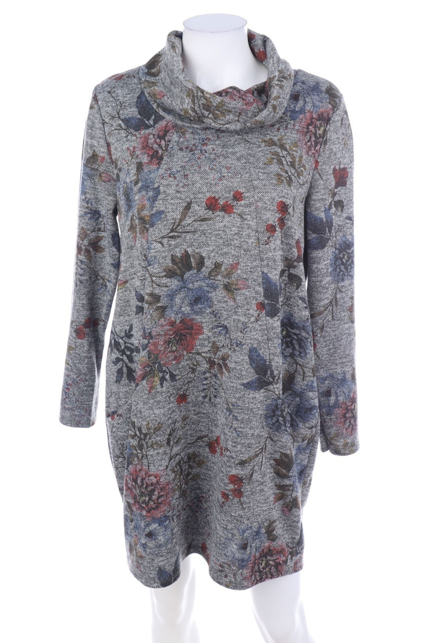 SURE - Kleid mit Blumen-Print - L