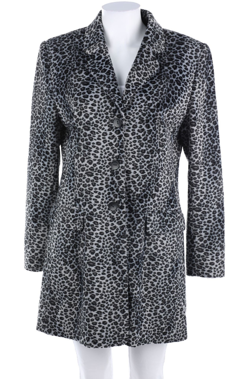 CARTOON - Fake Fur-Mantel mit Leo-Print - D 36-38