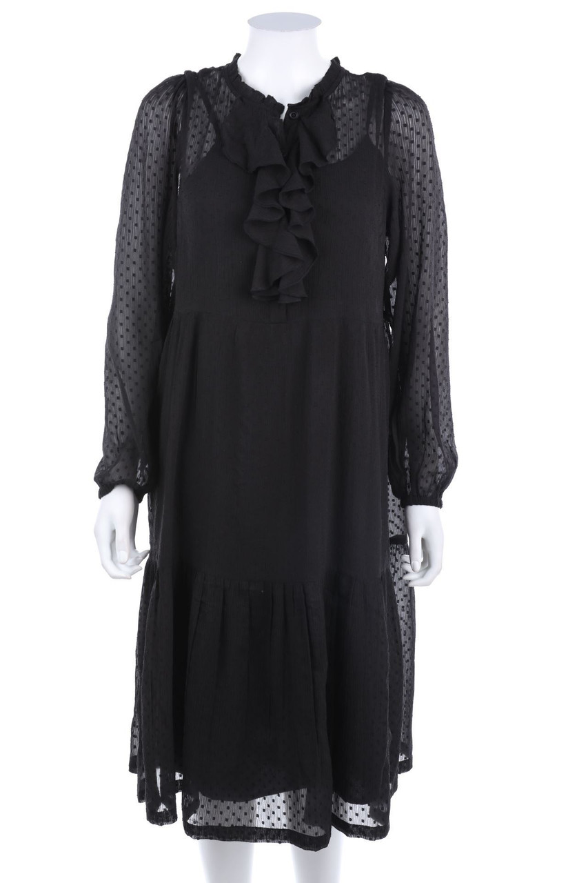 Cream - Boho-Kleid mit Volants - D 36