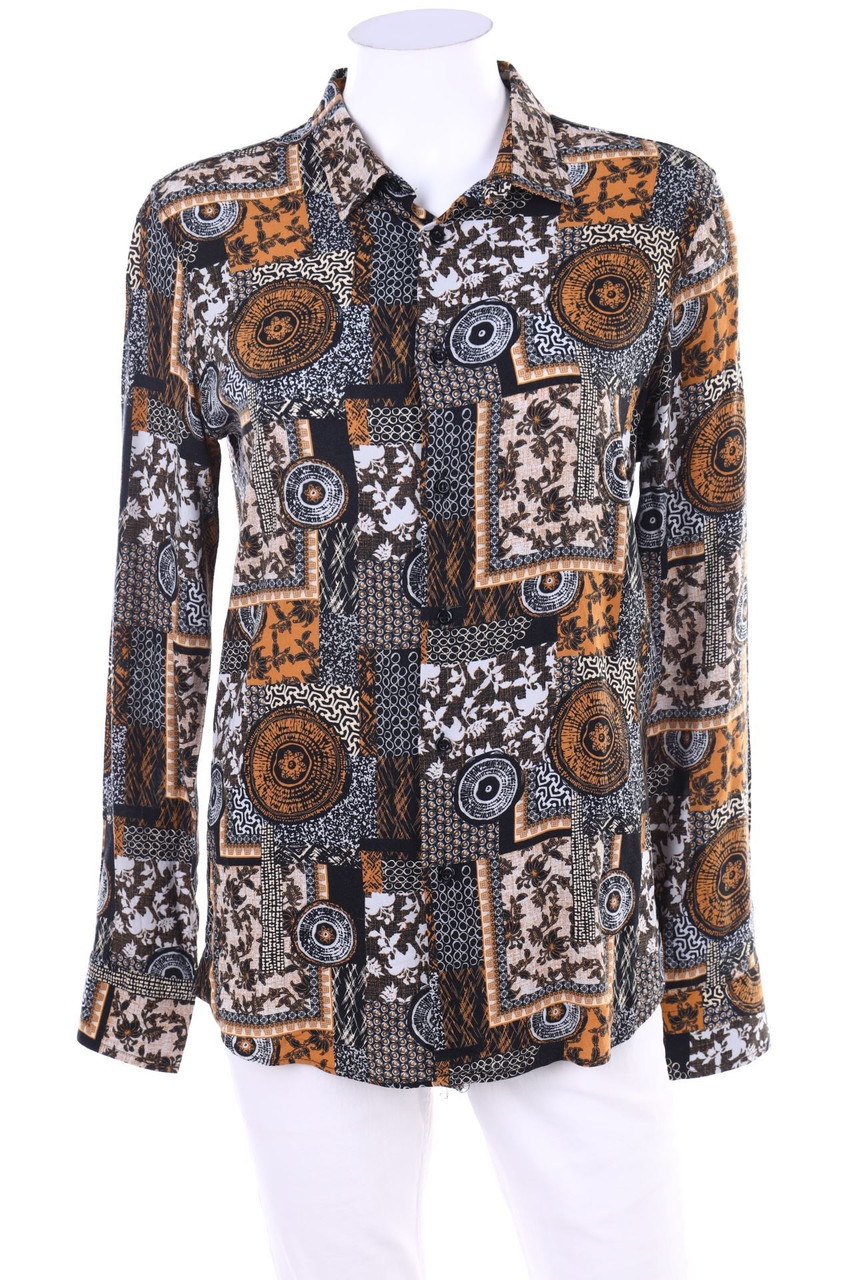 SECONDHAND - Hemd-Bluse mit floralem Muster - M