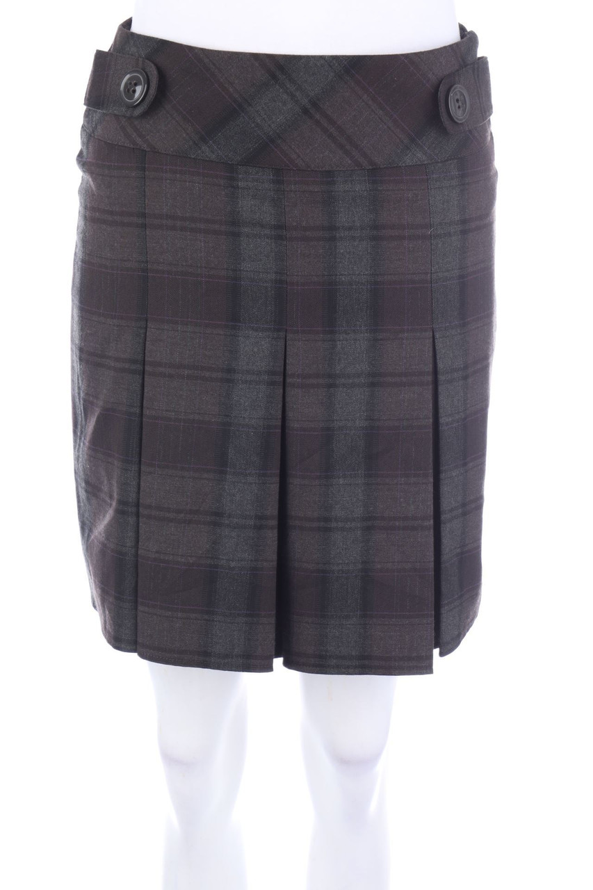 Yessica by C&A - Falten-Rock mit Karo-Muster - D 34