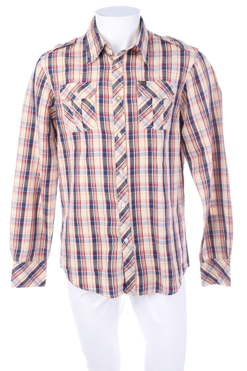 SCOTCH & SODA - Hemd aus Leinen-Mix mit Tartan-Muster - L