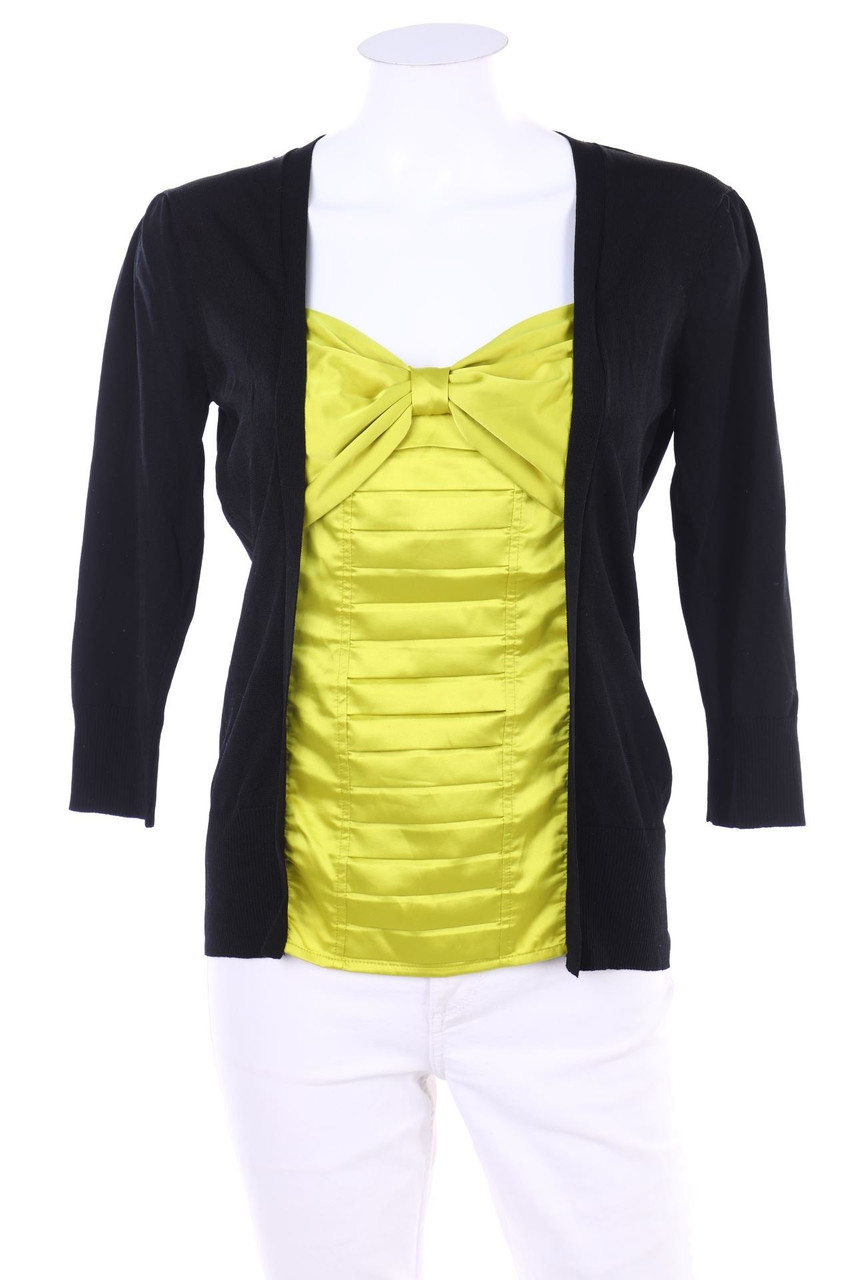 STAR by Julien Macdonald - Satin-Bluse im Layer Look - D 40