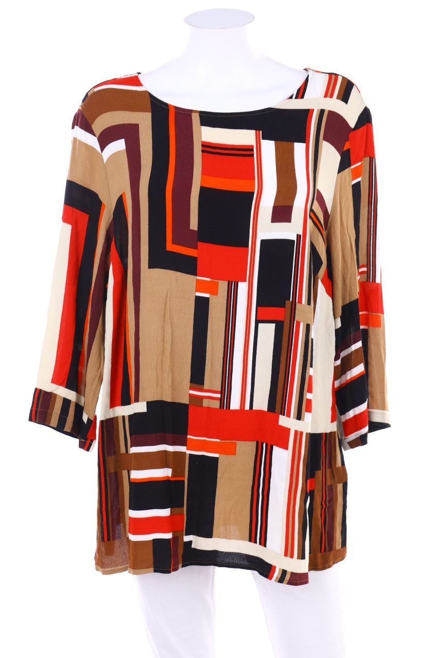 C&A - Muster-Bluse mit 3/4-Ärmel - D 44