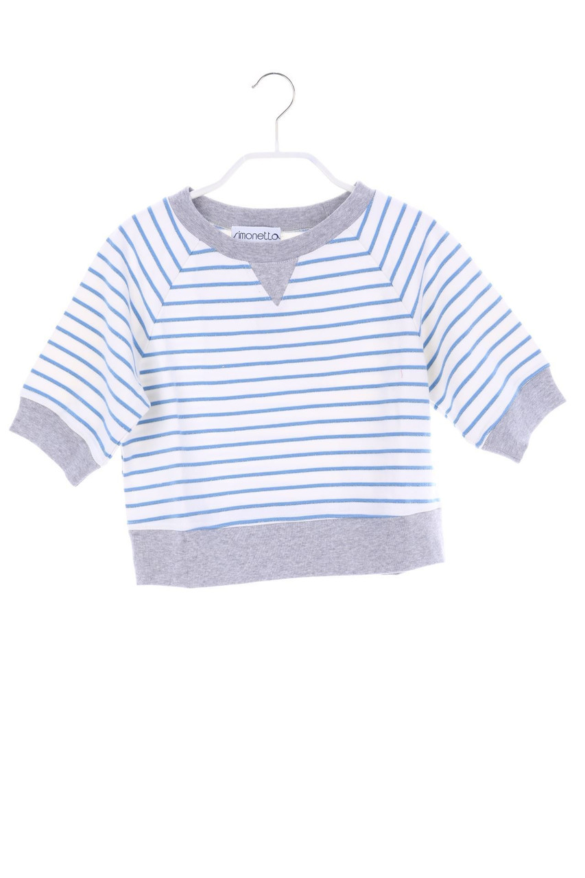simonetta - Streifen-Sweatshirt mit Glitzer - 134