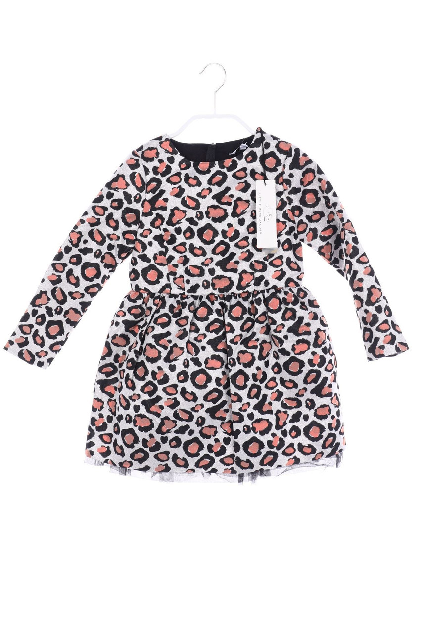 LITTLE MARC JACOBS - Metallic-Kleid mit Leo-Print - 110