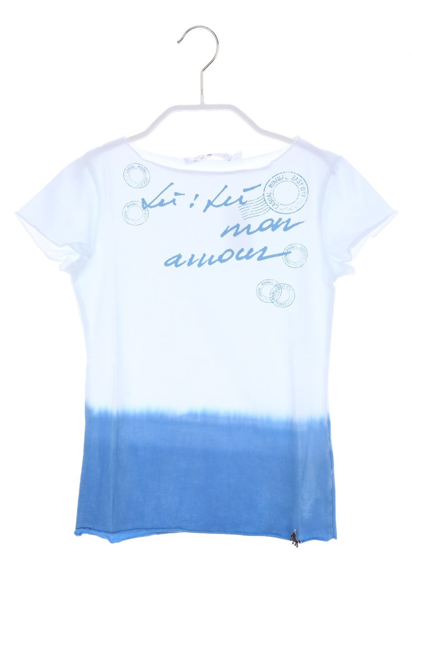 L:Ú L:Ú - T-Shirt mit Dip Dye-Effekt - 110