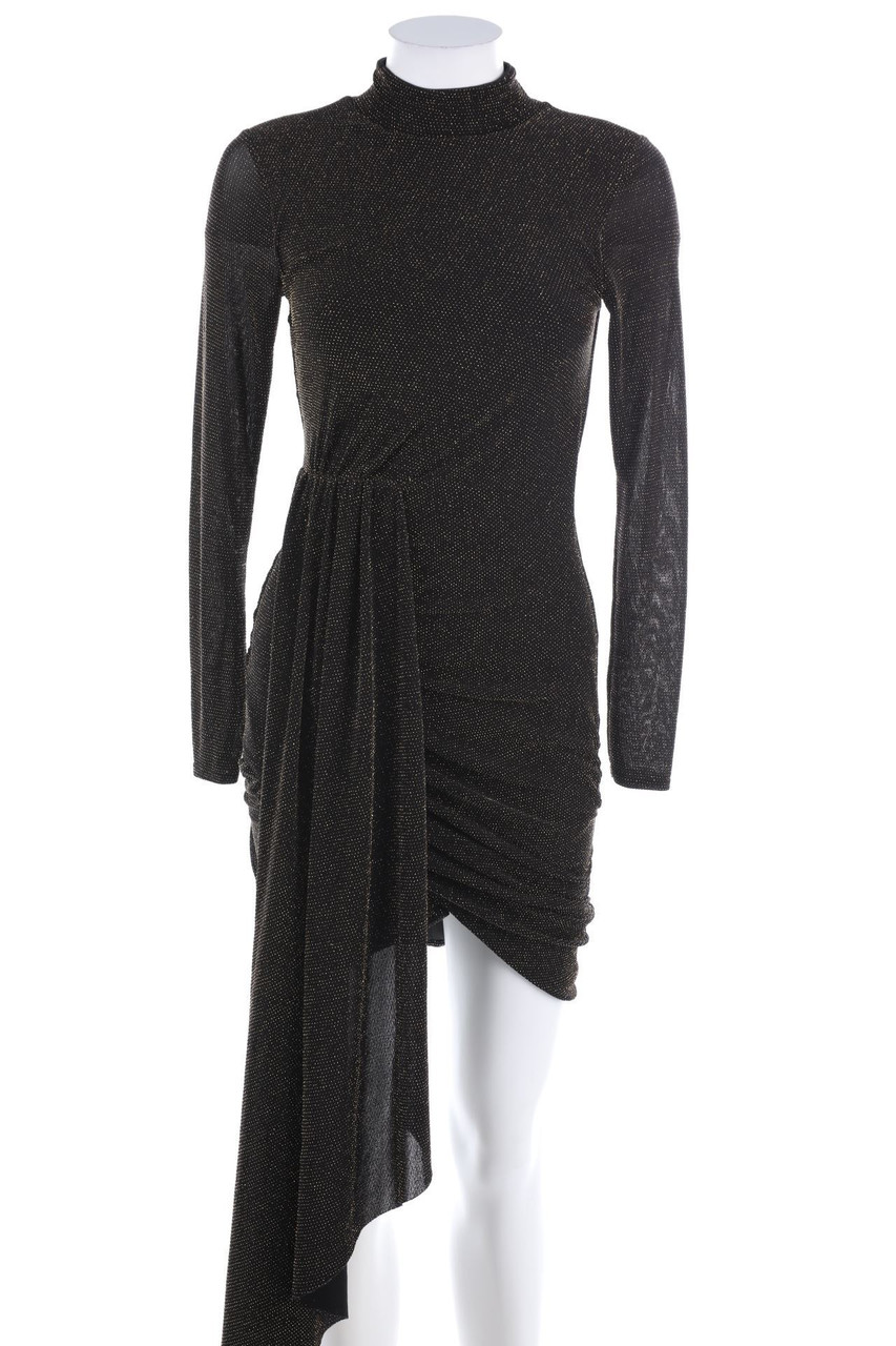 CLUB L LONDON - Glitzer-Party-Kleid mit Drapierung - D 34