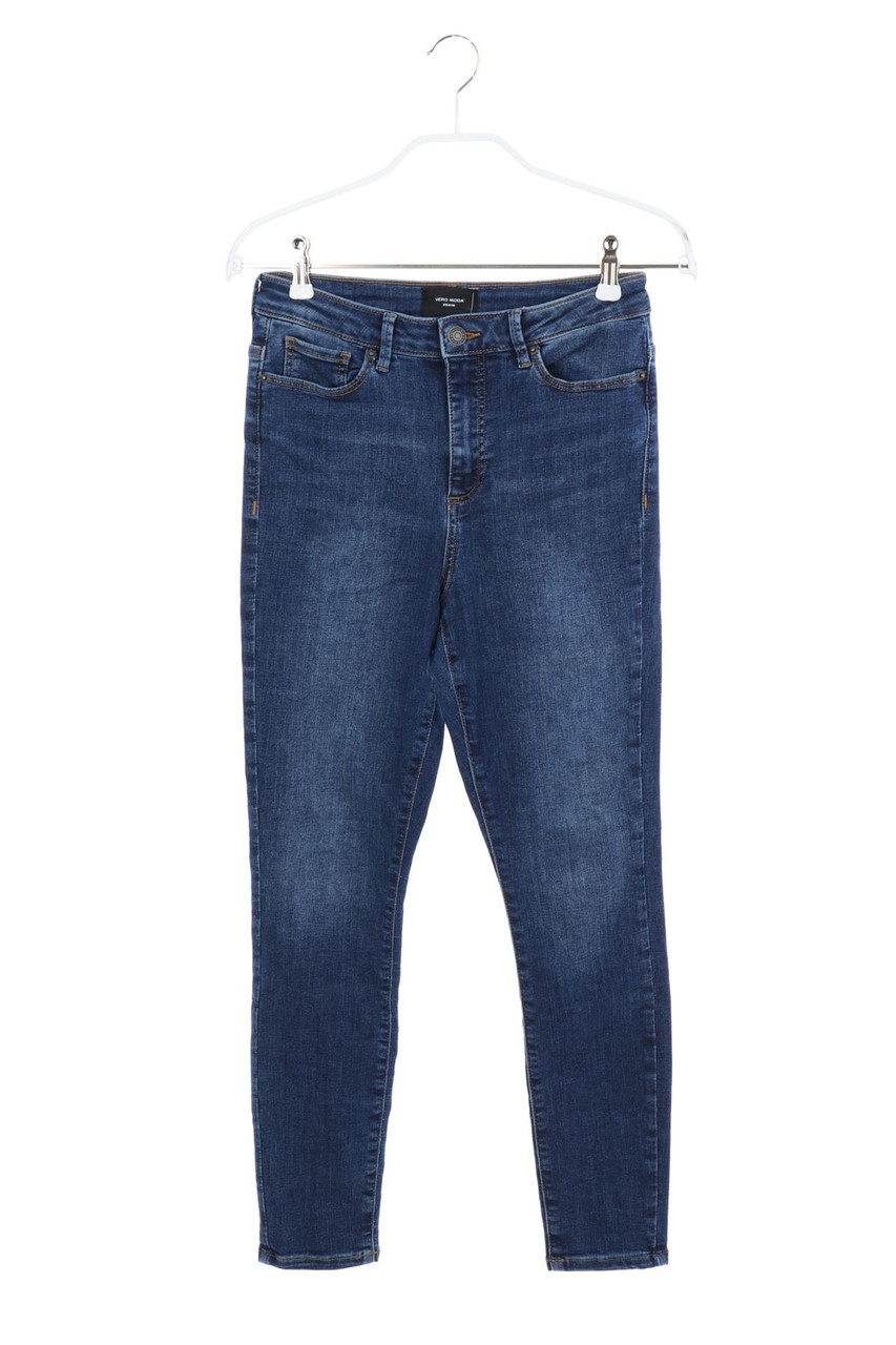 VERO MODA - High Waist-Used Look Skinny-Jeans - XXS