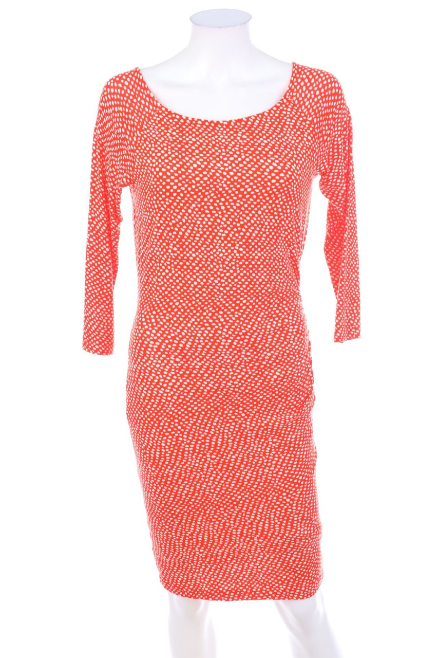 Alba Moda - Polka Dot-Kleid mit Raffungen - D 36