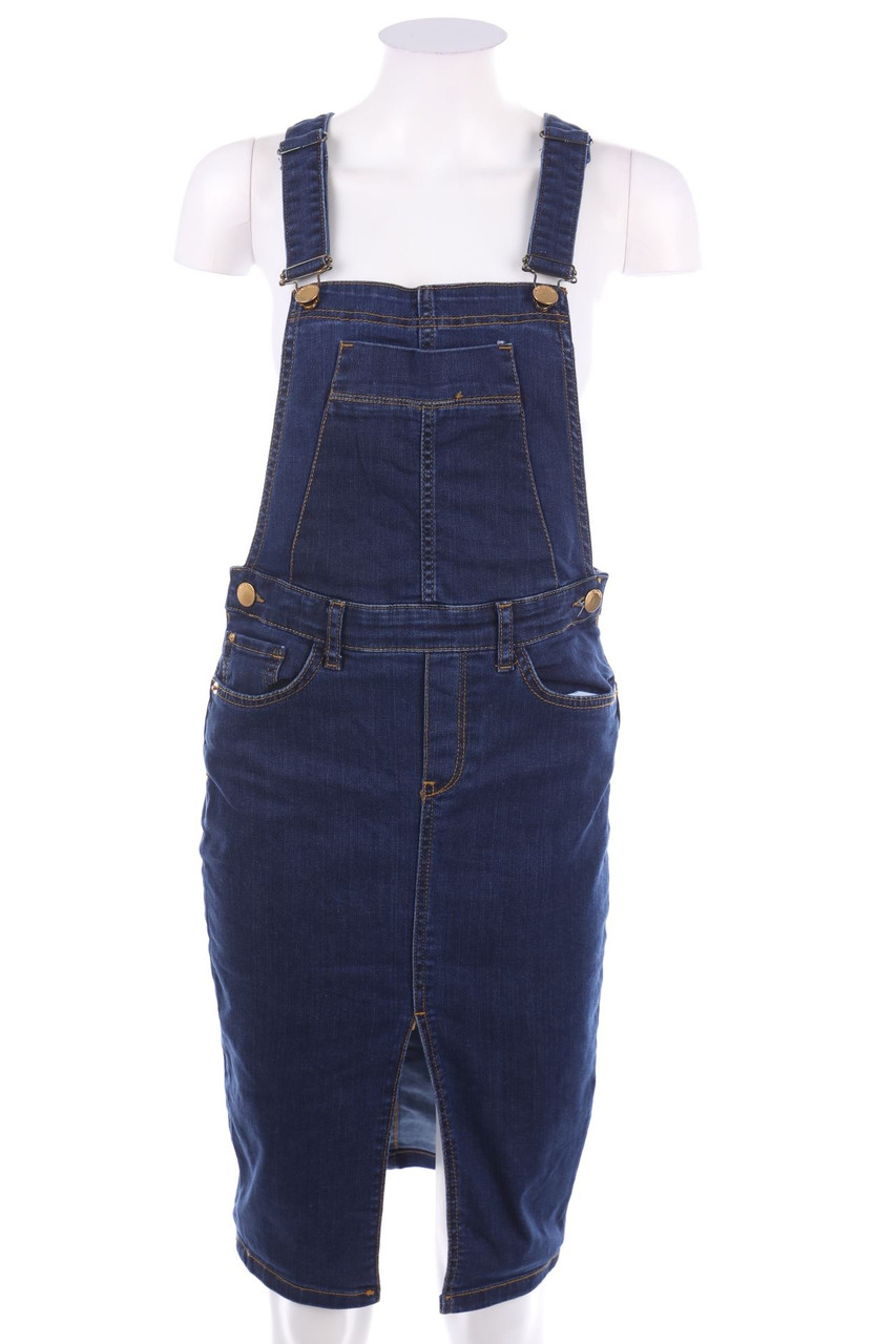 RIVER ISLAND - Latz-Jeansrock mit Schlitz - D 34