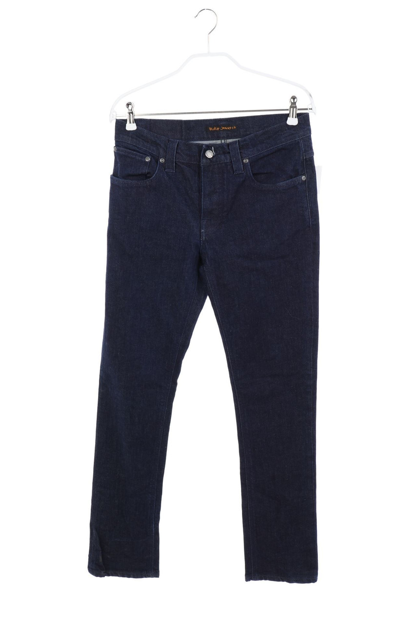 Nudie Jeans - Dark Denim Skinny-Jeans mit Logo-Patch - W33