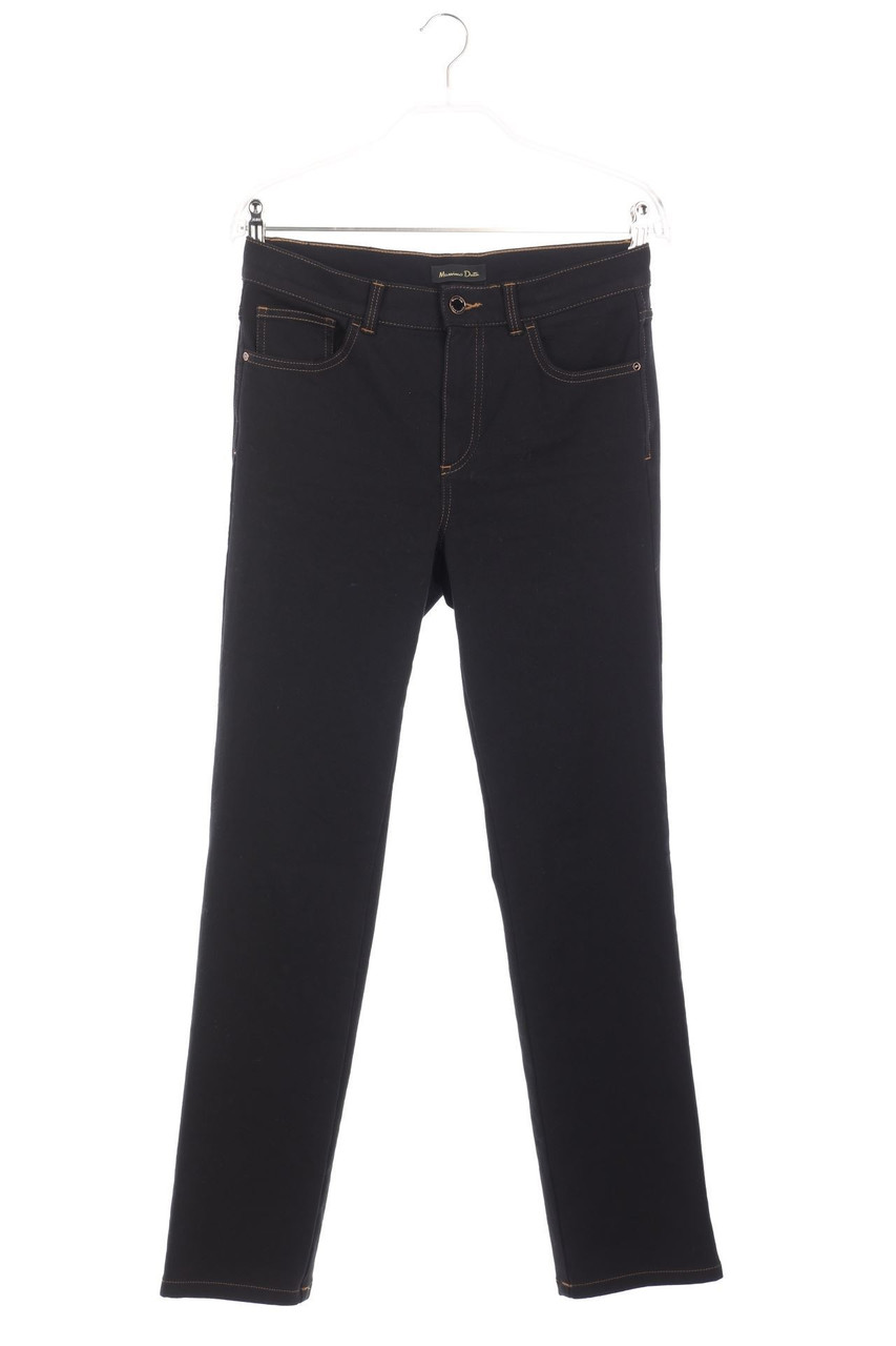 Massimo Dutti - Straight Cut Jeans mit Logo-Patch - D 36