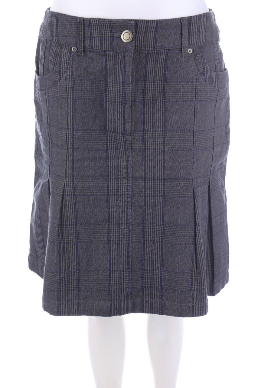 SURE - Jeansrock mit Karo-Muster - D 40