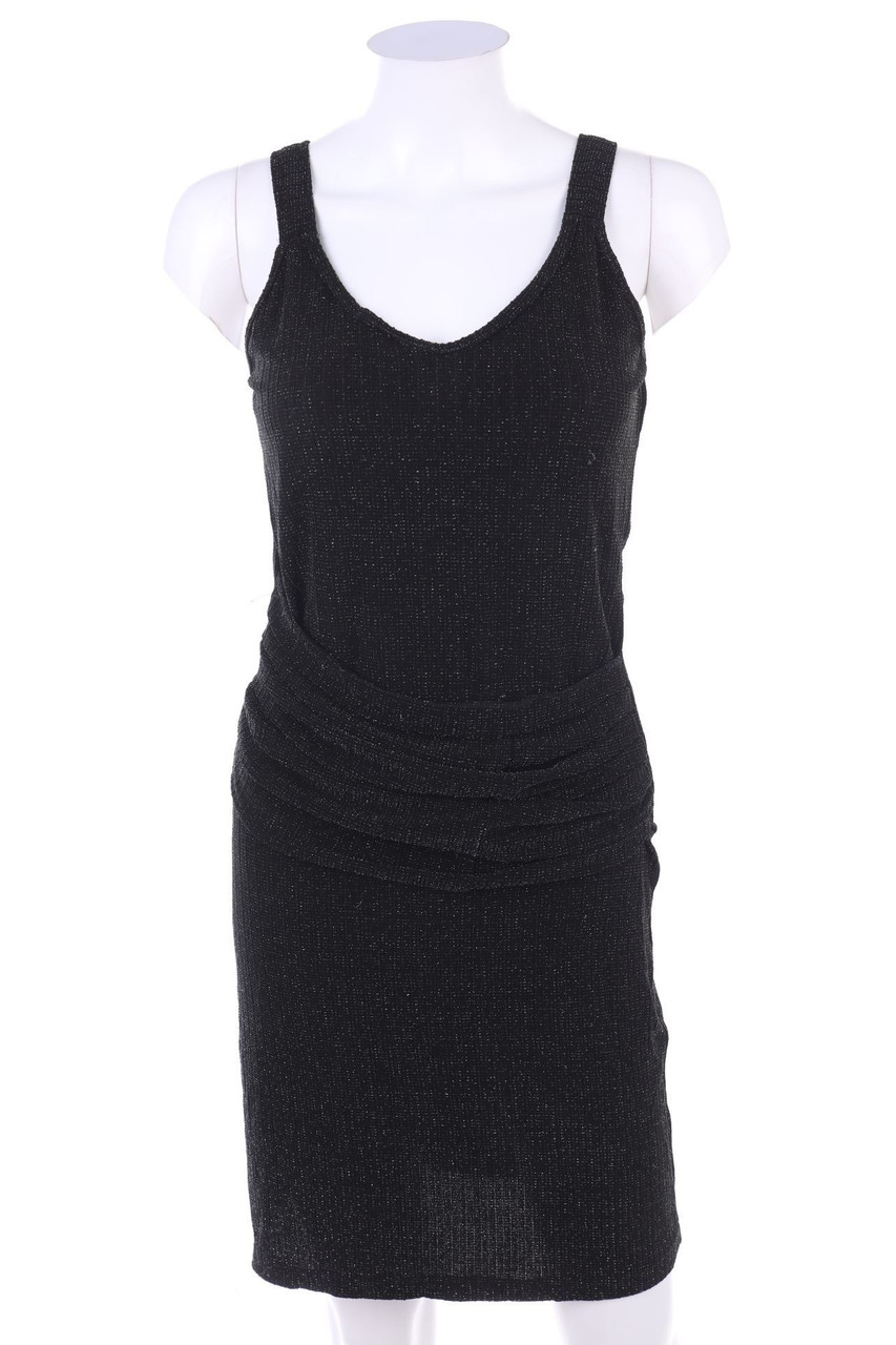 SECONDHAND - Glitzer-Kleid mit Drapierung - D 36-38
