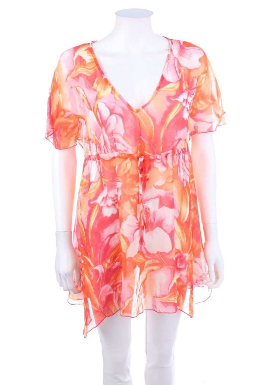 Changes by together - Chiffon-Tunika-Bluse mit Blumen-Print - D 42